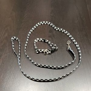 Vans Checkerboard Dog Leash and Collar Set
